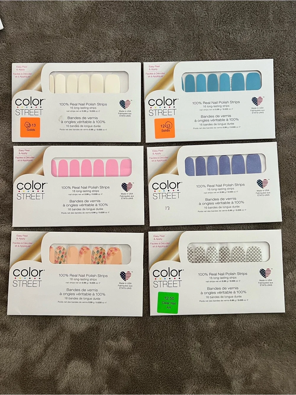 Color Street Nail Strips -10 total.